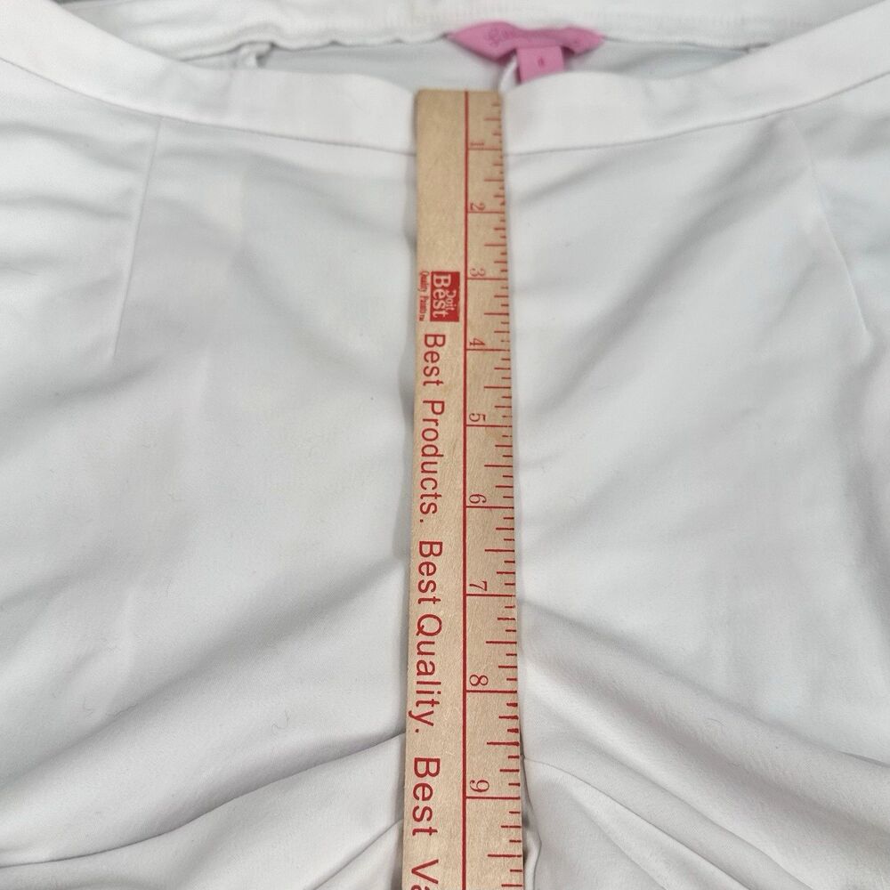 Lilly Pulitzer Alessia Stretch Dinner Pants 8 White Trousers Slim Ankle Resort - Picture 7 of 16
